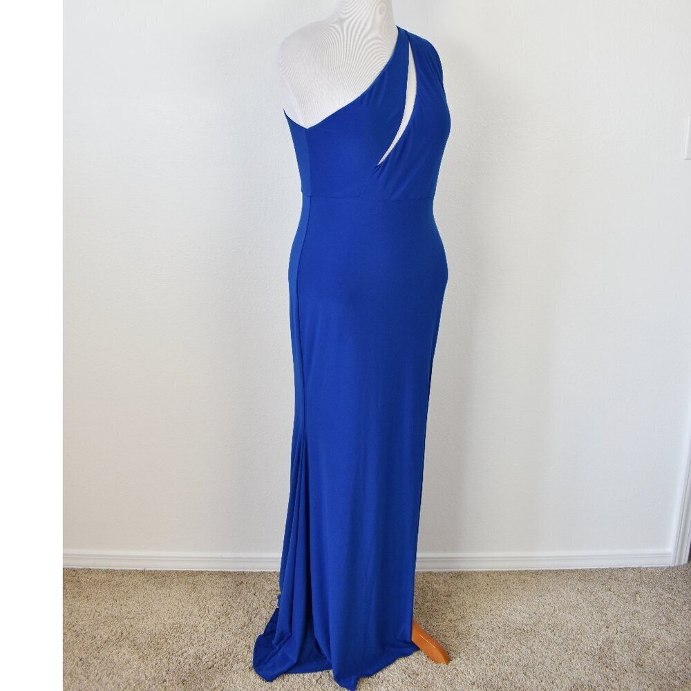 Club L London Up All Night Royal Blue One Shoulder Formal Dress - 14 - Picture 7 of 8
